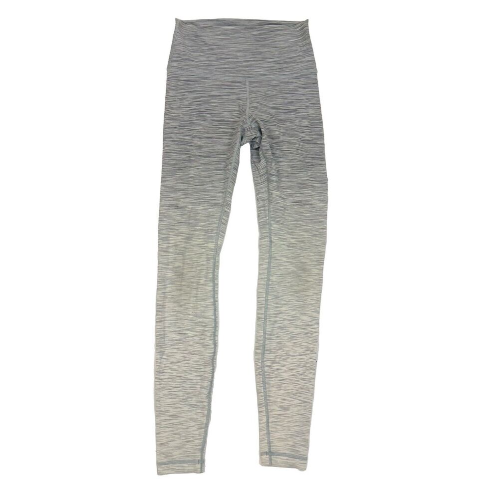 LULULEMON Wunder Under Hi-Rise Tight 4 (Ombre Melange) Full-On Luon 28" EUC B53